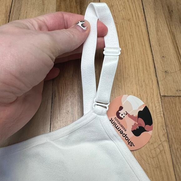 NEW Shapermint Essentials Women's 4XL Scoop Neck Cami White Tank Everyday FLAW - Picture 7 of 11